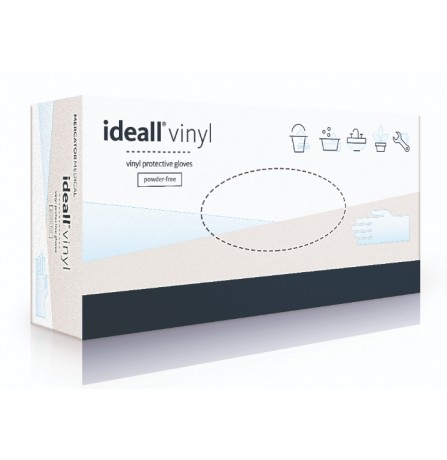 Перчатки Ideall Vinyl  виниловые неопудренные (20%НДС)